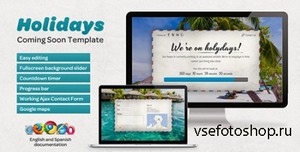 ThemeForest - Holidays - Coming Soon Template - RIP