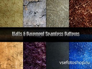 Walls & Pavement Seamless Patterns