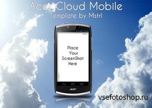 Acer CloudMobile PSD Template