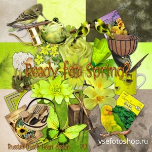 Scrap Set - Ready for Spring PNG and JPG Files
