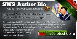 CodeCanyon - SWS Author Bio Add-on for Styles with Shortcodes v1.0.0