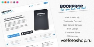 ThemeForest - BookPage (Blue) - Sell your books with Style
