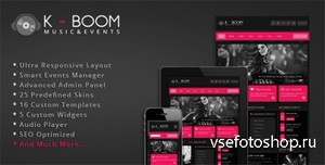 ThemeForest - K-BOOM v1.0.6 - Events & Music Responsive WordPress Theme