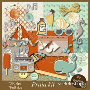 Scrap Set - Praia PNG and JPG Files