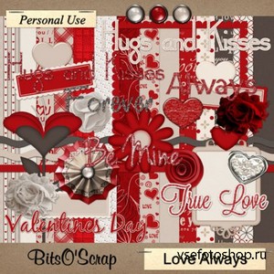 Scrap Set - Love Always PNG and JPG Files