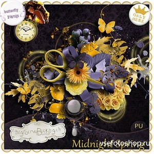 Scrap Set - Midnight Spring PNG and JPG Files