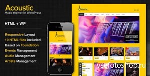 ThemeForest - Acoustic v1.2 - Premium Music WordPress Theme