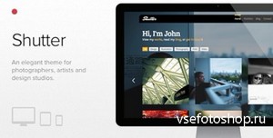 ThemeForest - Shutter v1.2.7 - Photography & Portfolio WordPress theme