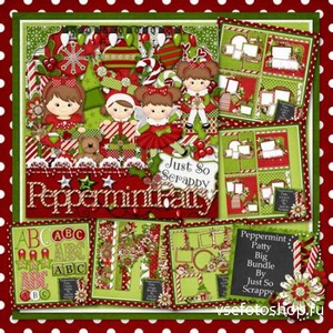 Scrap Set - Peppermint Patty PNG and JPG Files