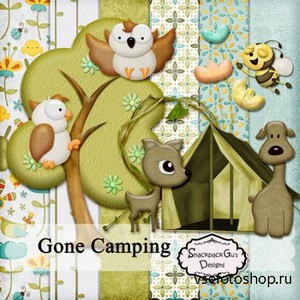 Scrap Set - Gone Camping PNG and JPG Files
