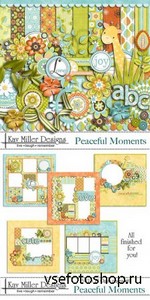 Scrap Set - Peaceful Moments PNG and JPG Files