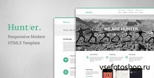 ThemeForest - Hunter - Responsive Modern HTML5 Template - RIP