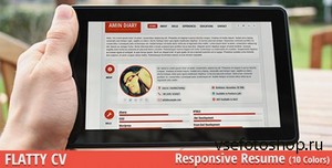 ThemeForest - FLATTY CV - Responsive Resume Template - RIP