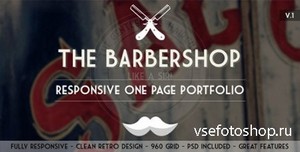 ThemeForest - The Barbershop - Responsive Portfolio - RIP