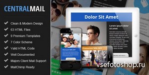 ThemeForest - Central - Responsive Email Newsletter Template - RIP