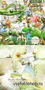 Scrap Set - When Fairies Sing PNG and JPG Files