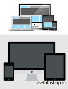 Responsive Devices PSD Mockup Mix