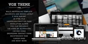 ThemeForest - Vox Theme - Clean and Modern Corporate Template - RIP