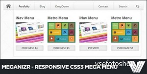 Meganizr - Responsive CSS3 Mega Menu - CodeCanyon