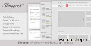 ThemeForest - Shoppest: Html5 responsive bootstrap eCommerce - RIP