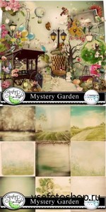 Scrap Set - Mystery Garden PNG and JPG Files