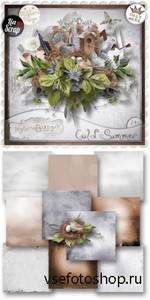 Scrap Set - Cold Summer PNG and JPG FIles