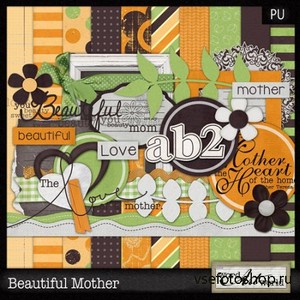 Scrap Set - Beautiful mother PNG and JPG Files