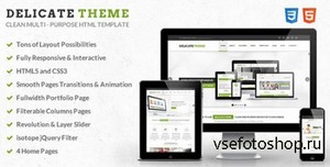 ThemeForest - Delicate - Responsive Multipurpose HTML5 Template - RIP