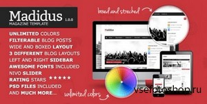 ThemeForest - Madidus - Magazine Template - RIP