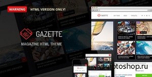 ThemeForest - Gazette - Magazine HTML Theme - RIP