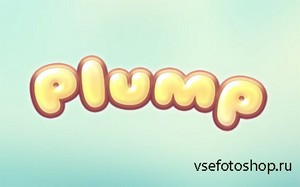 PSD Style - Plump Text Effect