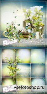 Scrap Set - Touching the Sun PNG and JPG Files