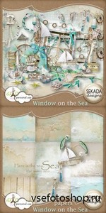 Scrap Set - Window on the Sea PNG and JPG Files