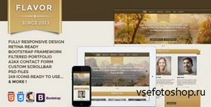 ThemeForest - Flavor Premium One page Responsive Template - RIP