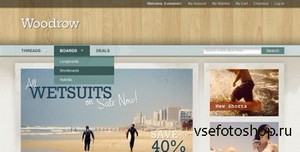 ThemeForest - Woodrow v1.1 - Customizable Magento Theme