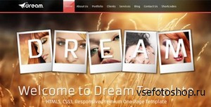 ThemeForest - Dream Html5 One Page Responsive Template - RIP