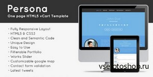 ThemeForest - Persona Responsive HTML5 Vcard Template - RIP