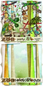 Scrap Set - Zoo Party PNG and JPG Files