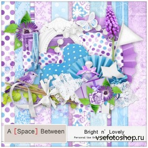 Scrap Set - Bright n Lovely PNG and JPG Files