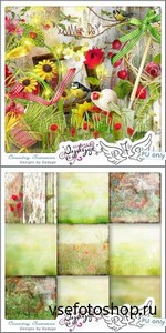 Scrap Set - Country Summer PNG and JPG Files
