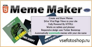 CodeCanyon - HTML5 Meme Maker v1.5 - (Update)