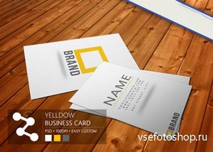 PSD Source - Yelldow Business Card