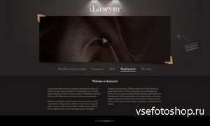 PSD Web Template - Lawyers Homepage