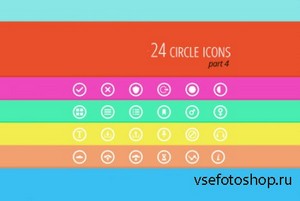 PSD, AI Circle icons - part 4