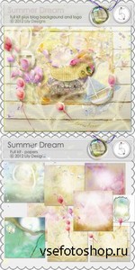 Scrap Set - Summer Dream PNG and JPG Files
