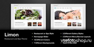 ThemeForest - Limon - A Restaurant and Spa Theme - FULL
