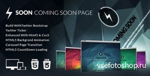 ThemeForest - Soon - Coming Soon Template - RIP