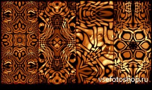 Molten Metal Kaleidoscope Patterns