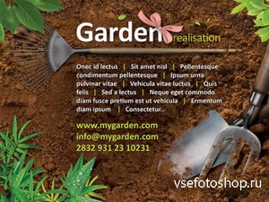 PSD Web Template - Garden Flyer