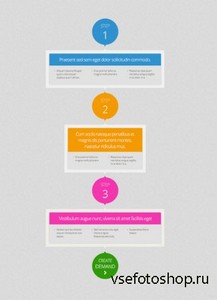 PSD Web Design - Infographics Steps